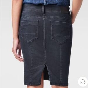 G-Star Raw Midge sculptured super skinny skirt Crystal Black Coated Stretch